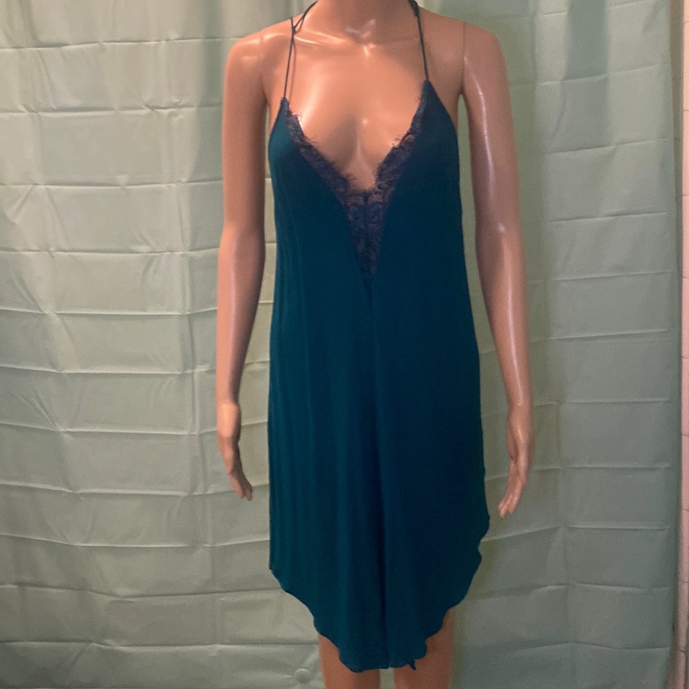 Intimately by Freepeople dark teal small dress